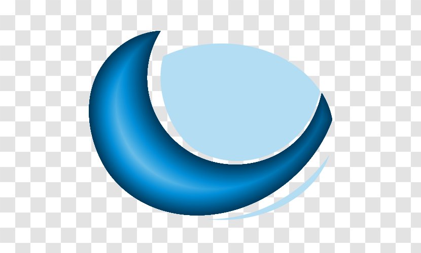 Crescent Circle - Blue Transparent PNG