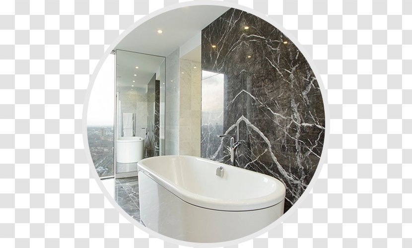 Marble Bathroom Tile Accent Wall Bathtub - Ceramic Transparent PNG