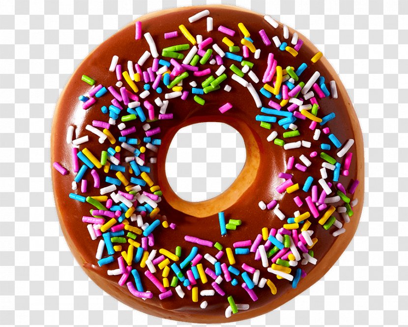 Sprinkles Donuts Frosting & Icing Krispy Kreme Glaze - Sprinkle Doughnut Transparent PNG