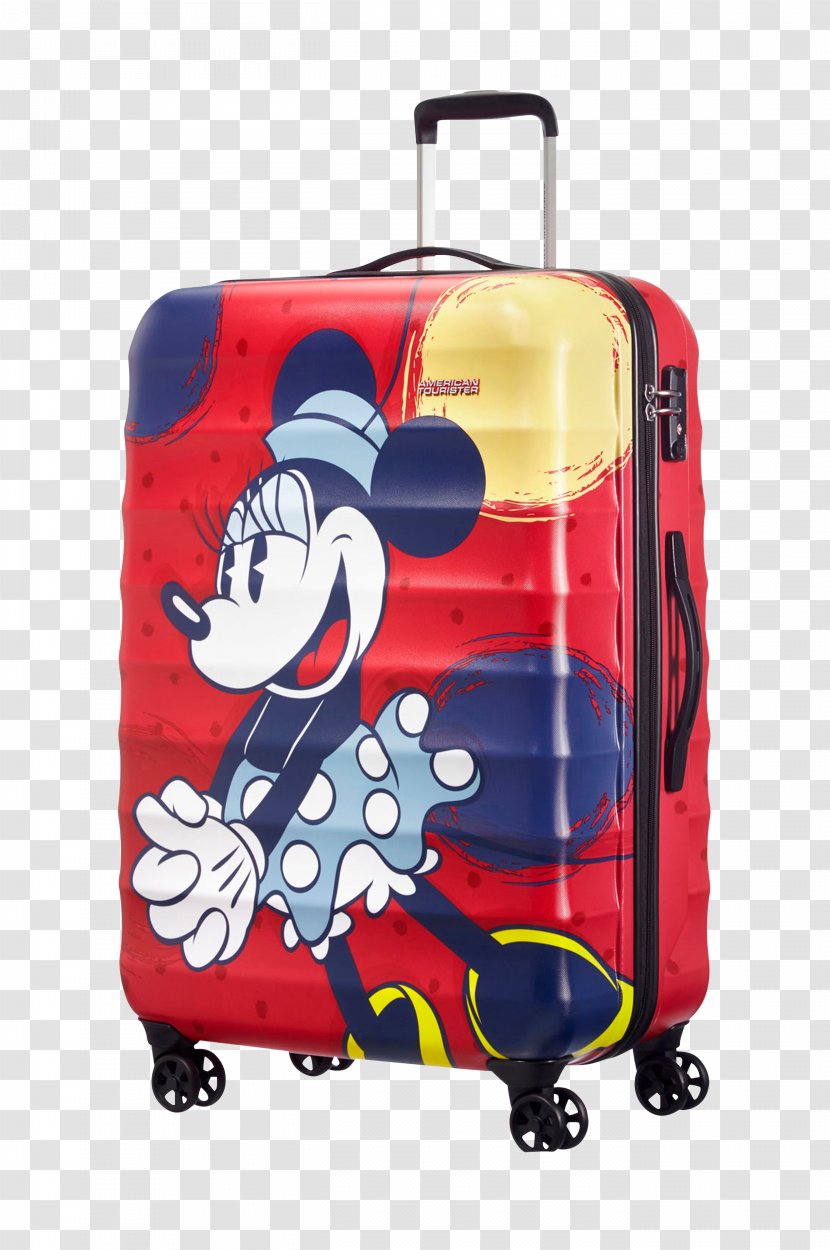 Mickey Mouse Suitcase Baggage American Tourister Minnie - Walt Disney Company Transparent PNG