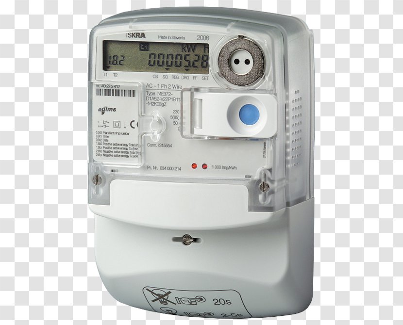 Smart Meter Electricity Energy Automatic Reading - Iec 62056 Transparent PNG