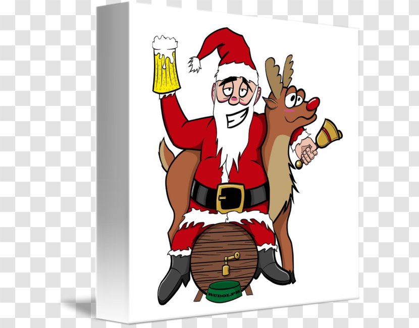 Greeting & Note Cards Card Design Birthday Christmas - Gift - Santa Drunk Transparent PNG
