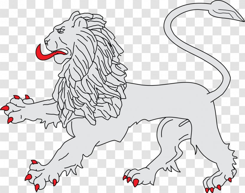 Lion Heraldry Coat Of Arms Attitude Leopard - Dog Like Mammal - Heraldic Transparent PNG