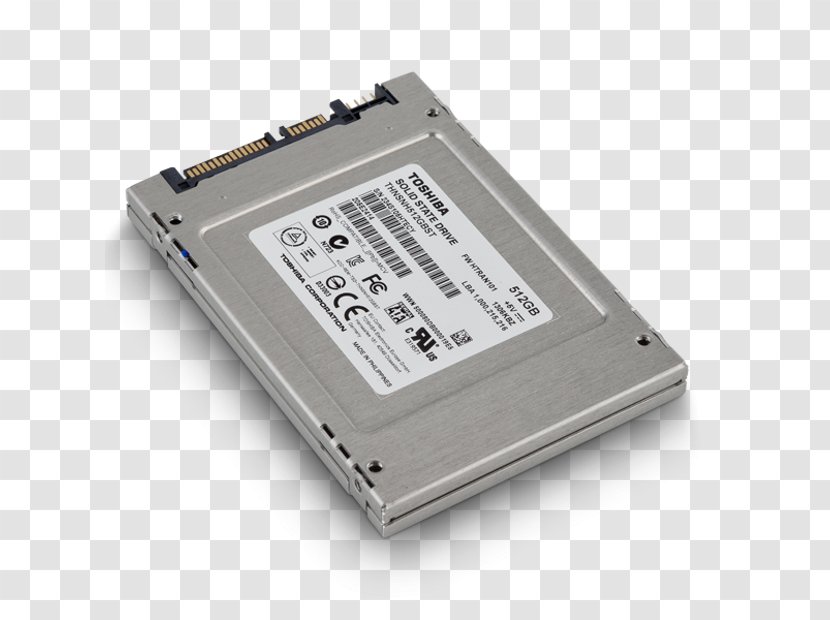 Laptop Solid-state Drive Hard Drives Toshiba Serial ATA - Computer Component Transparent PNG