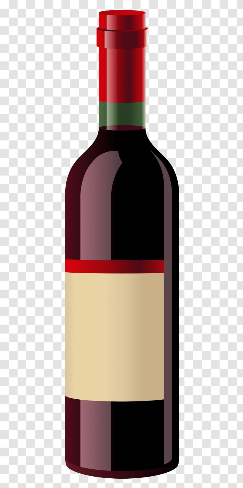 Red Wine White Clip Art Bottle - Liqueur Transparent PNG