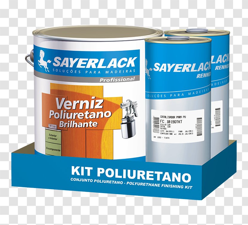 Varnish Verniz Poliulack Sayerlack Brilhante Kit Poliuretano 4,5 Litros Polyurethane Paint - Tinta Para Madeira Transparent PNG