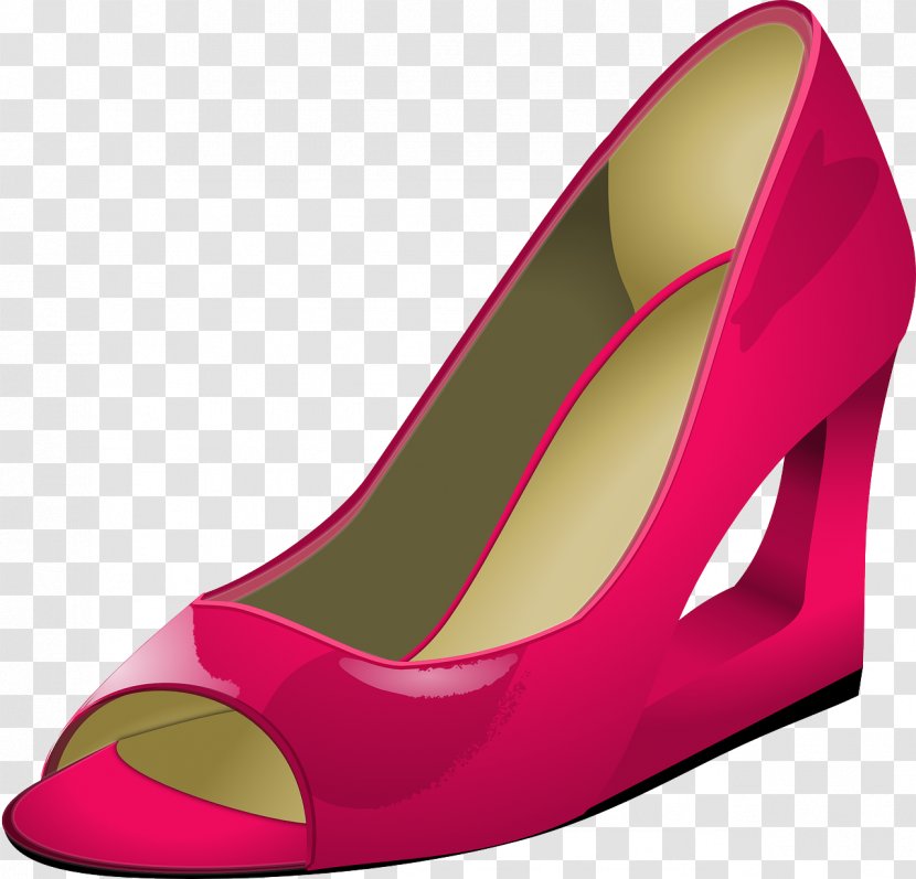 High-heeled Footwear Shoe Clip Art - Pink - Higher Heels Transparent PNG