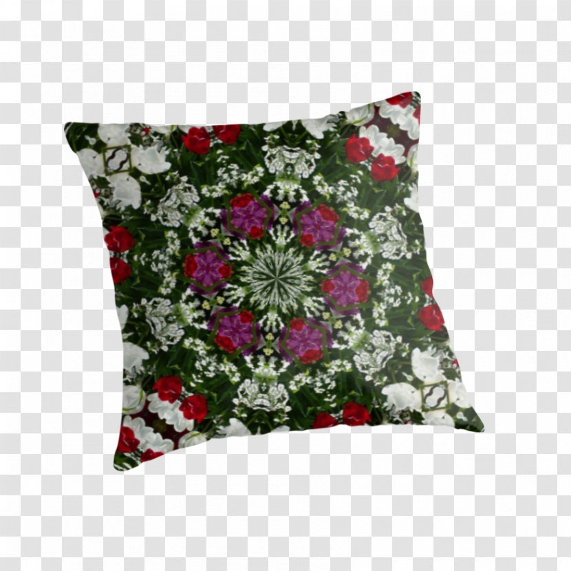 Cushion Throw Pillows Flower - Pillow - White Mandala Transparent PNG