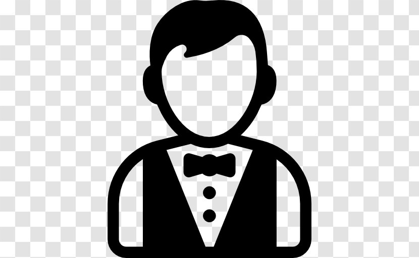 Worked As A Waiter - Black - And White Transparent PNG