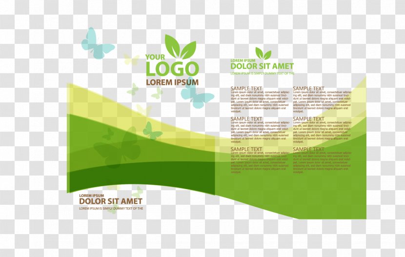 Brochure Template Download - Energy - Fresh Green Leaves Pictures Transparent PNG