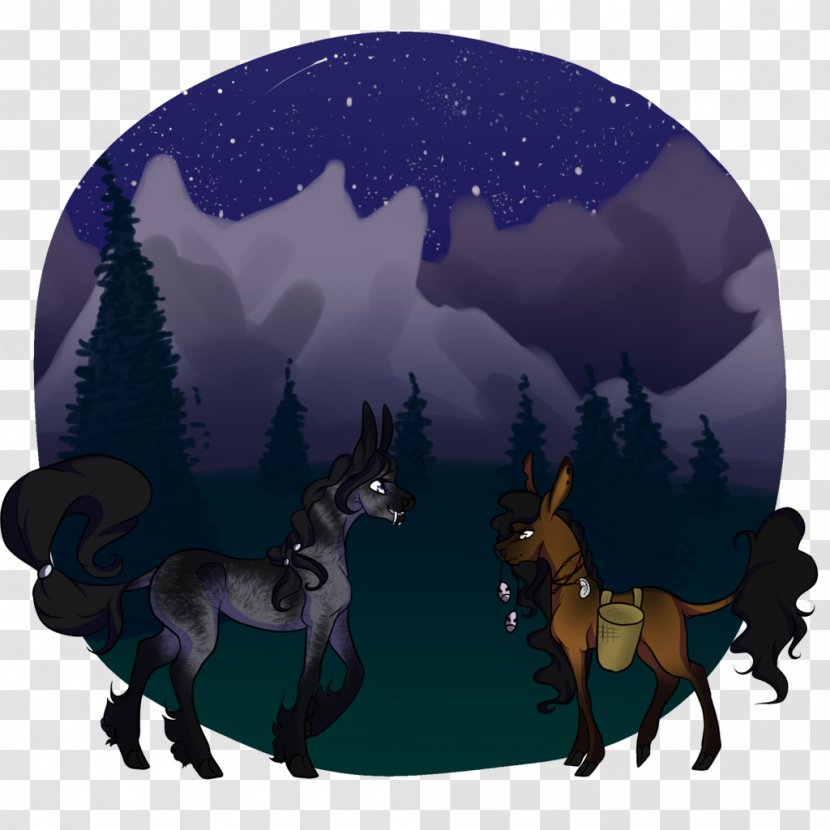 Mustang Reindeer Pack Animal Cartoon - Pony Transparent PNG