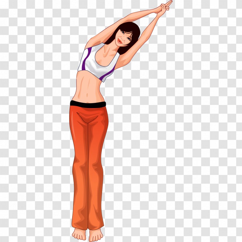 Yoga Cartoon - Gymnastics Transparent PNG