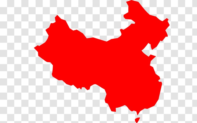 China Vector Map Clip Art - Flag Of - Chinese Border Transparent PNG