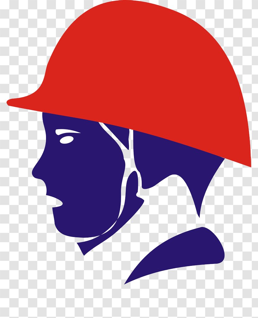 Paper Hard Hat Laborer Icon - Red - Wearing A Worker's Head Transparent PNG