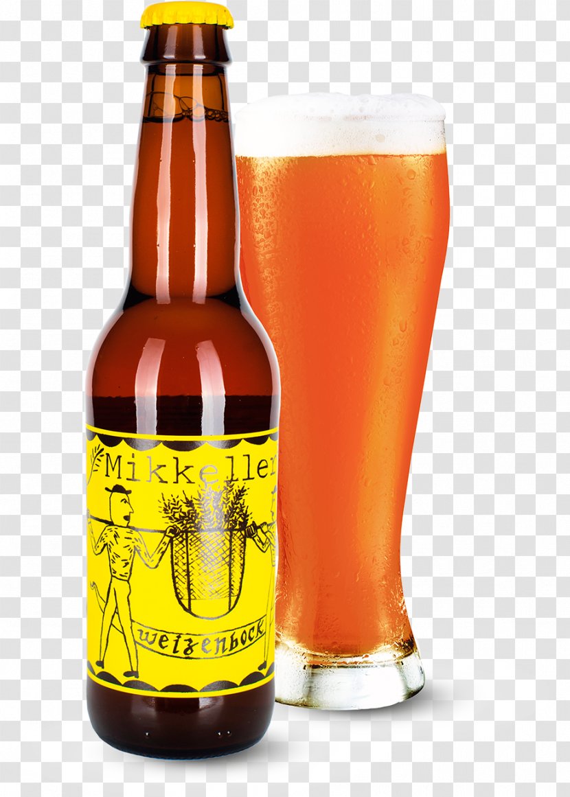 Ale Beer Bottle Lager Wheat - Glass Transparent PNG
