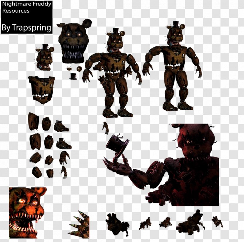 Five Nights At Freddy's: Sister Location Freddy's 4 Nightmare Animatronics - Autodesk 3ds Max - Fnaf Parts Transparent PNG