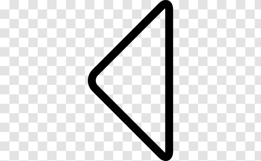 Triangle Arrow - Black Transparent PNG