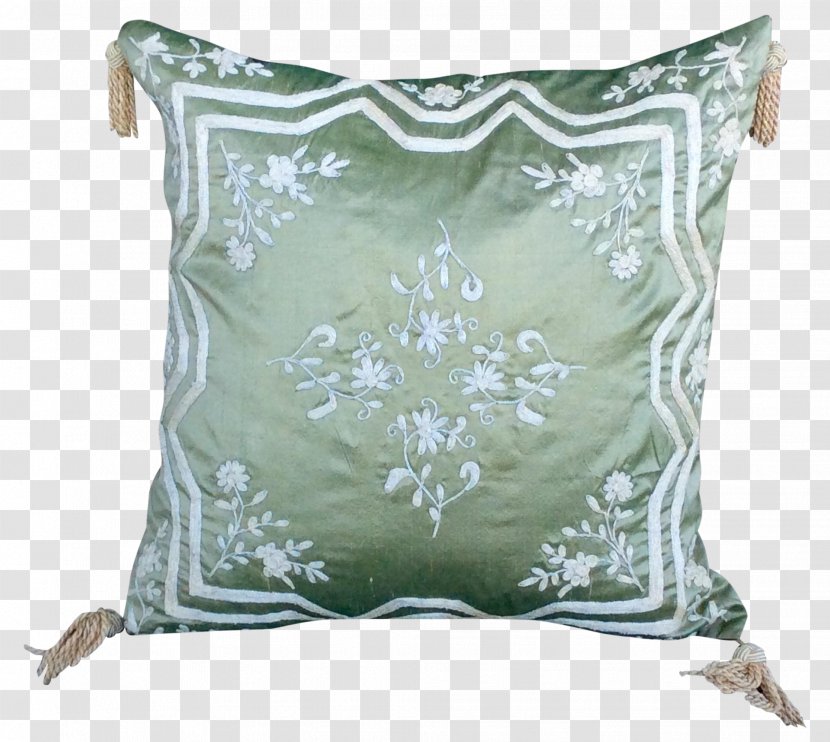 Cushion Throw Pillows - Green Silk Transparent PNG