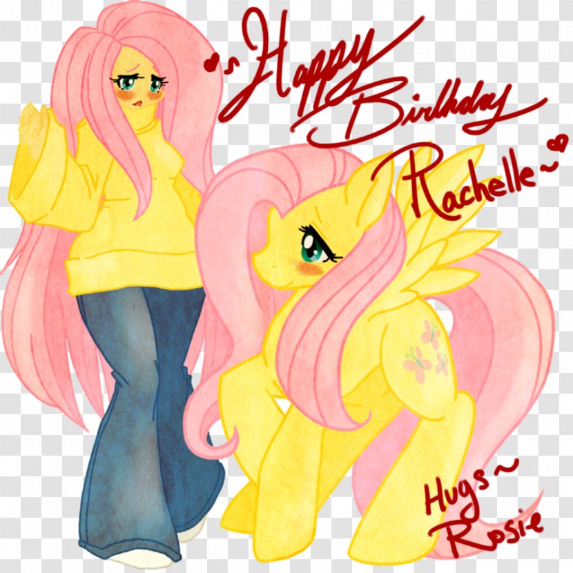 Fluttershy Cutie Mark Crusaders Yellow Happy Birthday Happiness - Silhouette - Happybirthday Transparent PNG