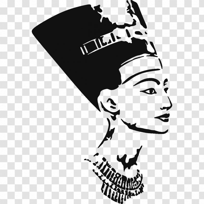 Nefertiti Bust Ancient Egypt Egyptian Museum Of Berlin Amarna - Watercolor - Family Tree Transparent PNG