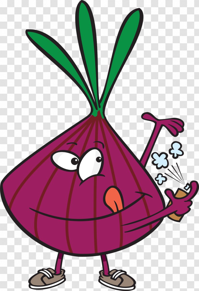 Red Onion Deodorant Cartoon Clip Art - Odor Transparent PNG