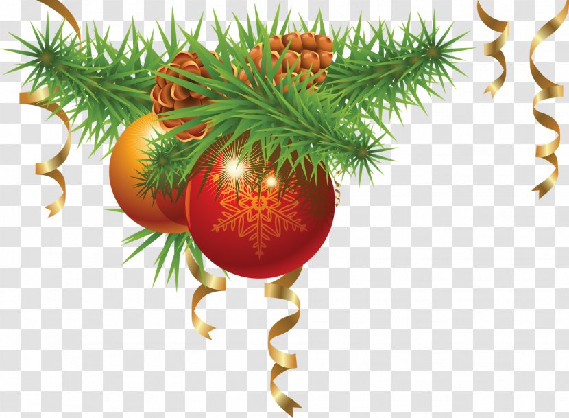 Christmas Decoration Ornament Tree Santa Claus - Conifer Transparent PNG