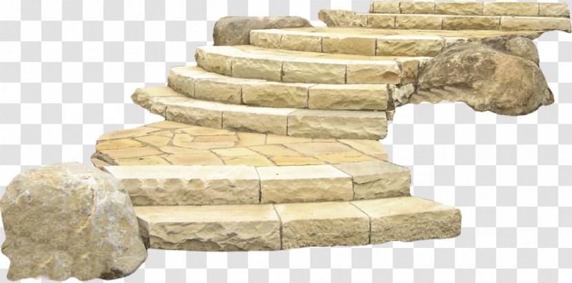 Kitchen Garden Stairs Clip Art - Stone Carving Transparent PNG