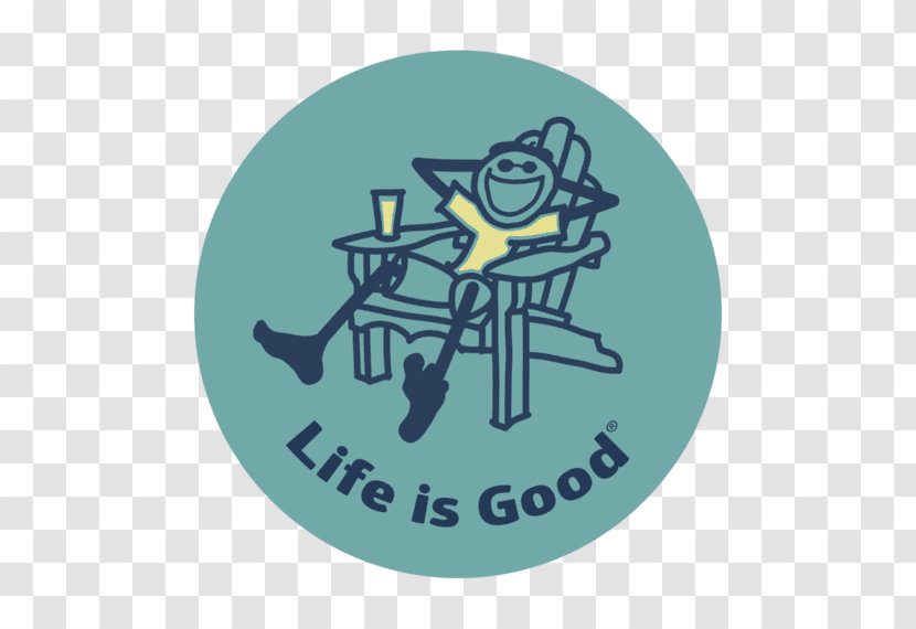 Life Is Good Company T-shirt Optimism - Circle Sticker Transparent PNG