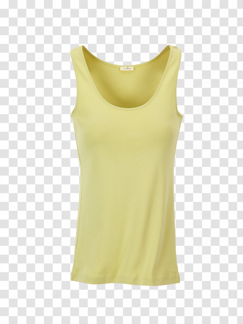 Sleeveless Shirt Dress Neck - Yellow Transparent PNG