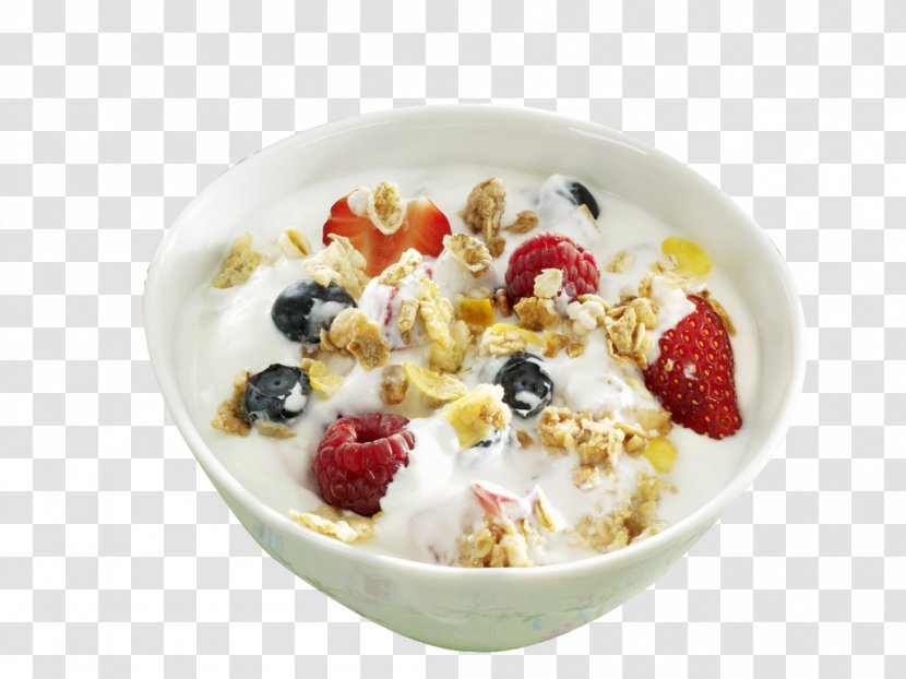 Breakfast Cereal Yogurt Milk Food Transparent PNG