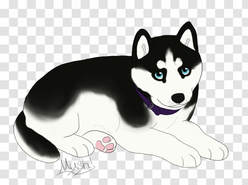 Miniature Siberian Husky Sakhalin Puppy Dog Breed - Black Transparent PNG