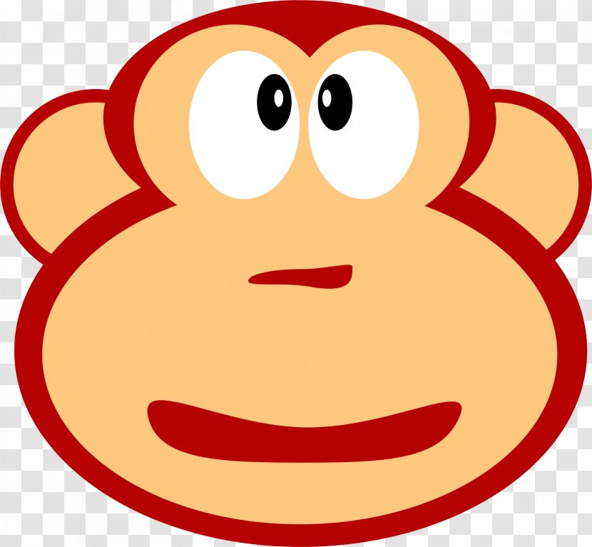 Snout Smiley Mouth Clip Art - Smile - Monkey Clipart Transparent PNG