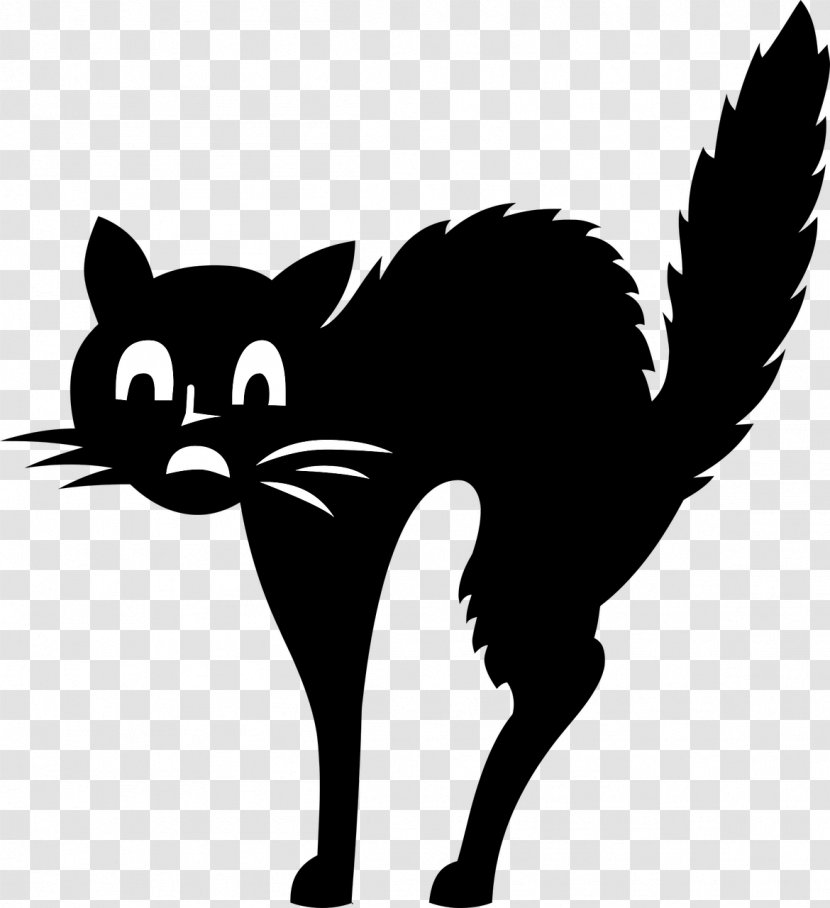 Black Cat Kitten Clip Art - Vertebrate Transparent PNG