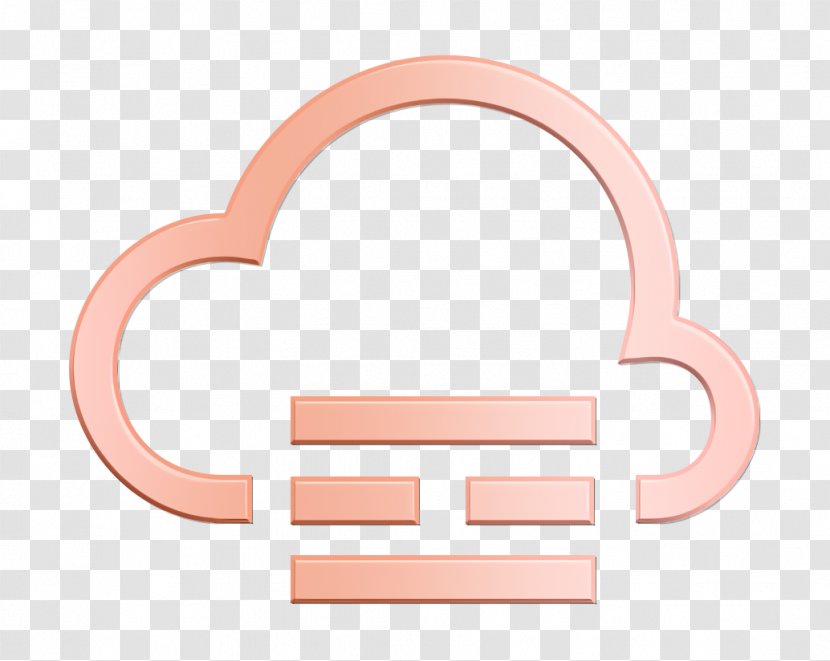 Cloudy Icon Fog Forecast - Peach Symbol Transparent PNG