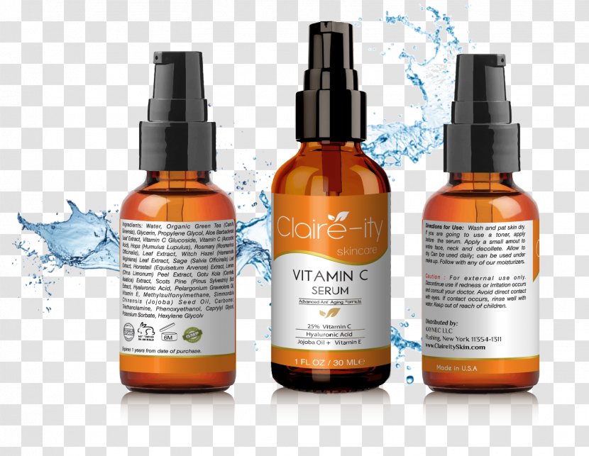 Vitamin C E Serum Skin - Wrinkle - Lansley Bright And White Transparent PNG