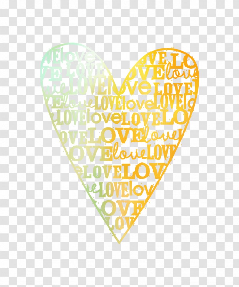 Logo Font Line Love My Life - Yellow - Text Transparent PNG