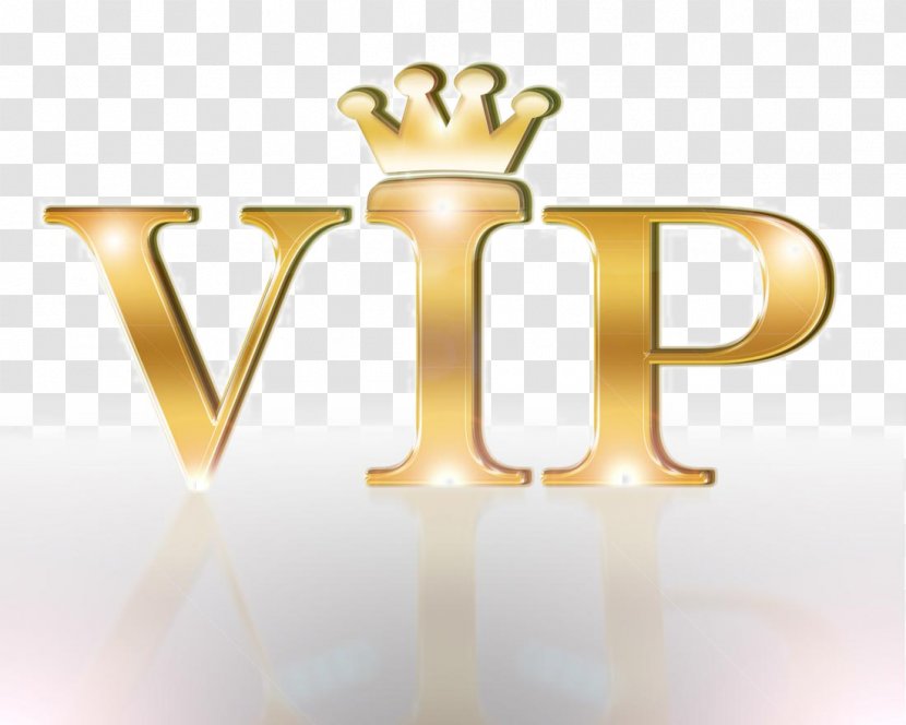 VIP Crown - Gold - Typeface Transparent PNG