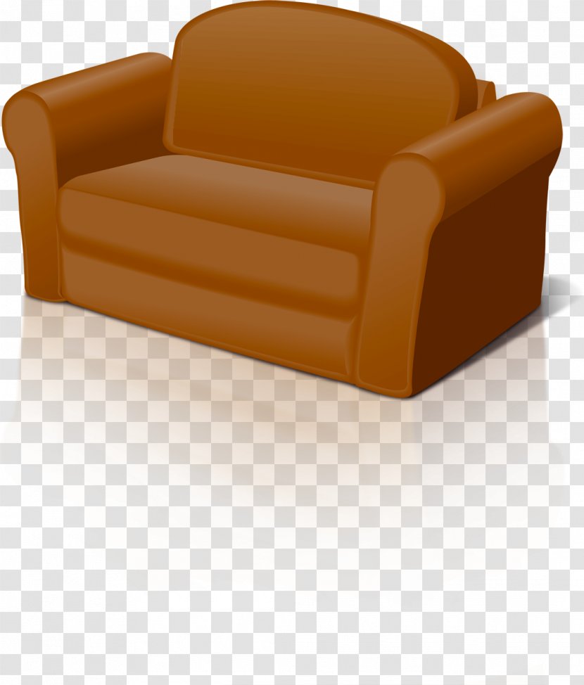 Couch Sofa Bed - Orange - Creative Hand-painted Brown Transparent PNG