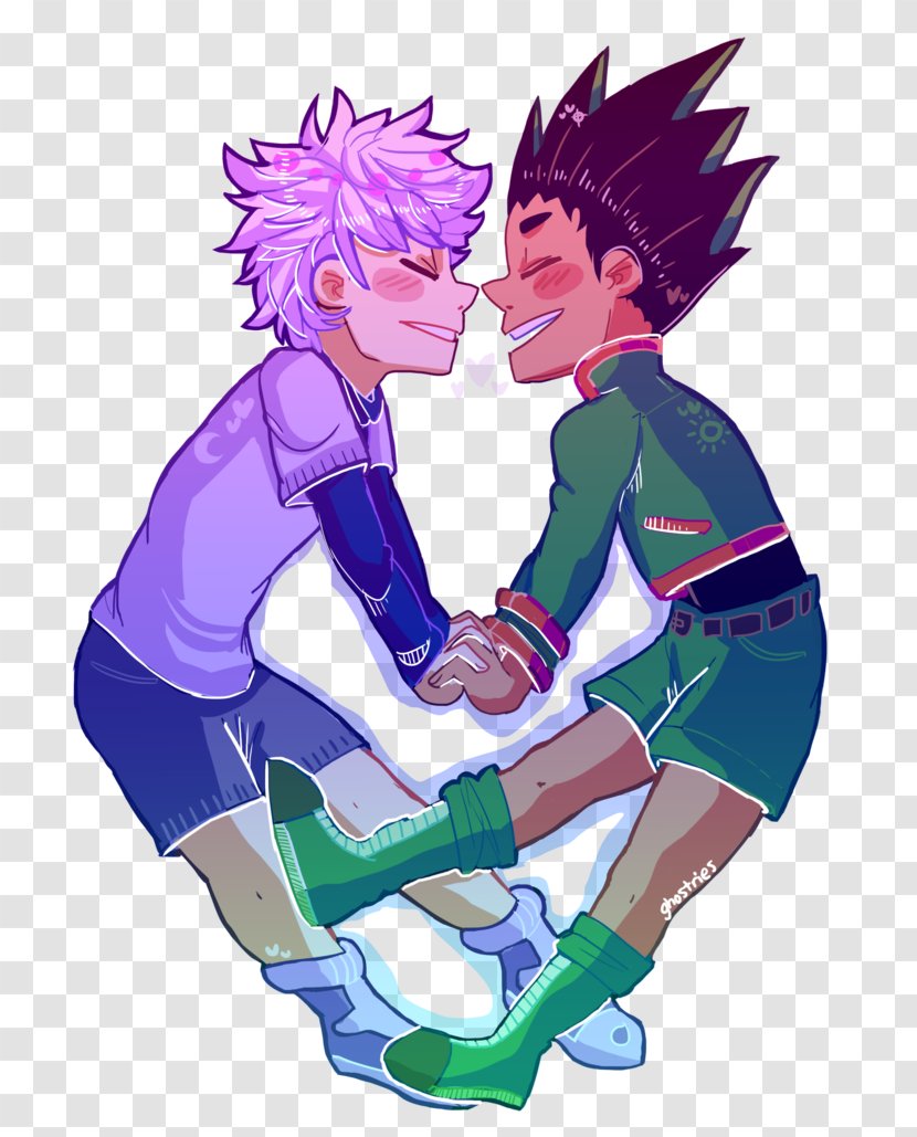 DeviantArt Fan Art Fiction Illustration - Flower - Gon X Killua Transparent PNG