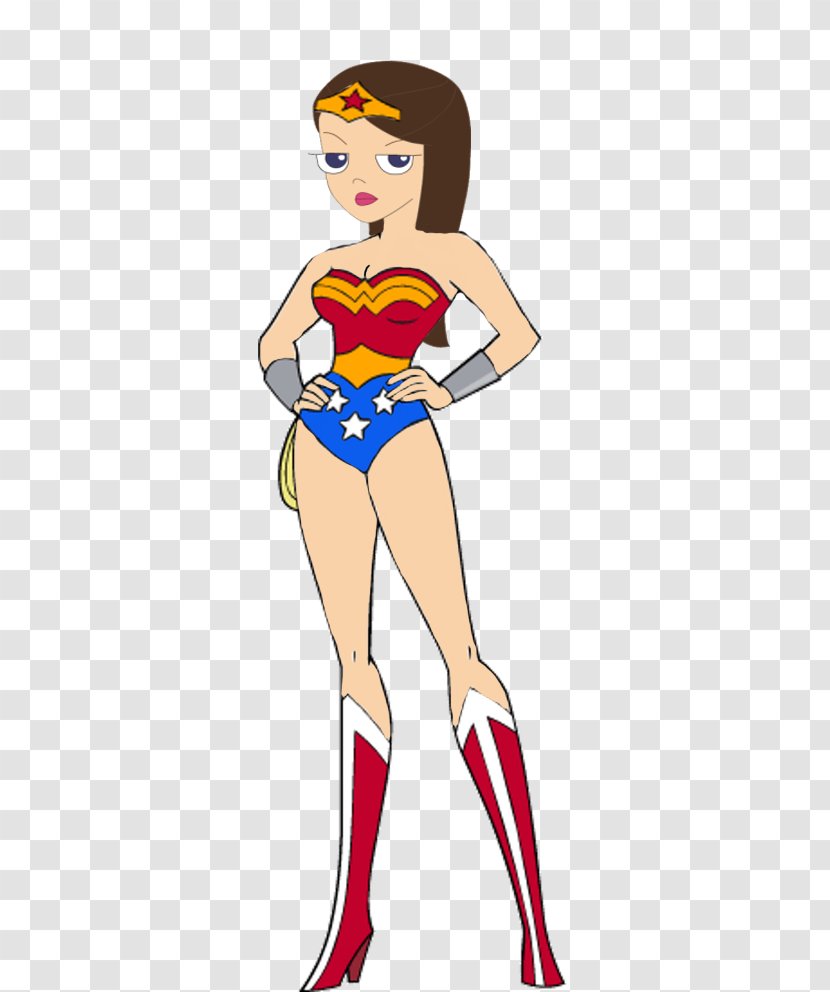 Wonder Woman Ariel Melody Daphne Superman - Heart - Doofenshmirtz Transparent PNG