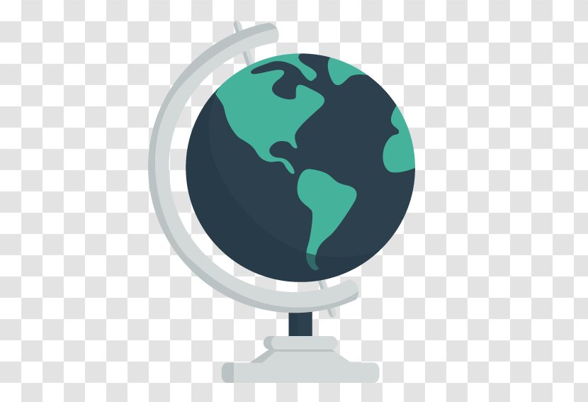 Globe World Map ICO Icon - Flat Earth Transparent PNG