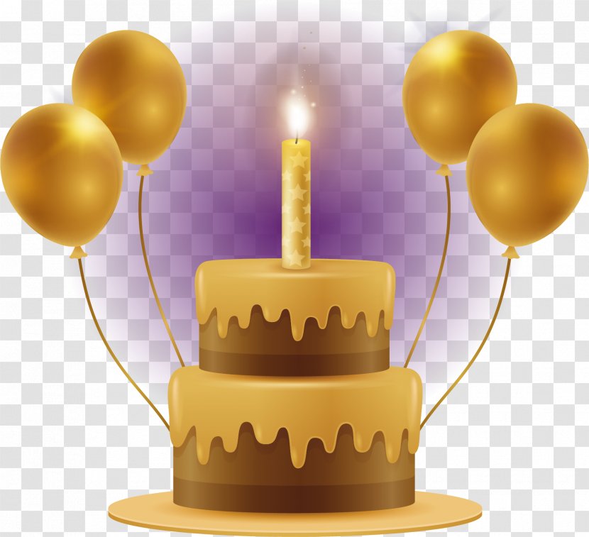 Dream Candle Birthday Cake - Purple - Food Transparent PNG