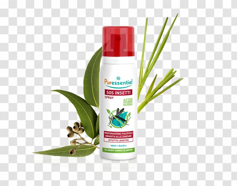 Mosquito Puressentiel Sos Insect Spray At Essential Oils Household Repellents Anti-Lice Lotion - Antilice Transparent PNG