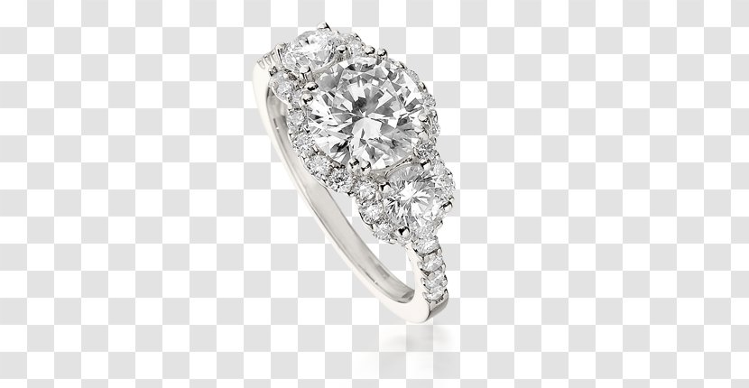 Engagement Ring Wedding Jewellery Diamond - Silver Transparent PNG