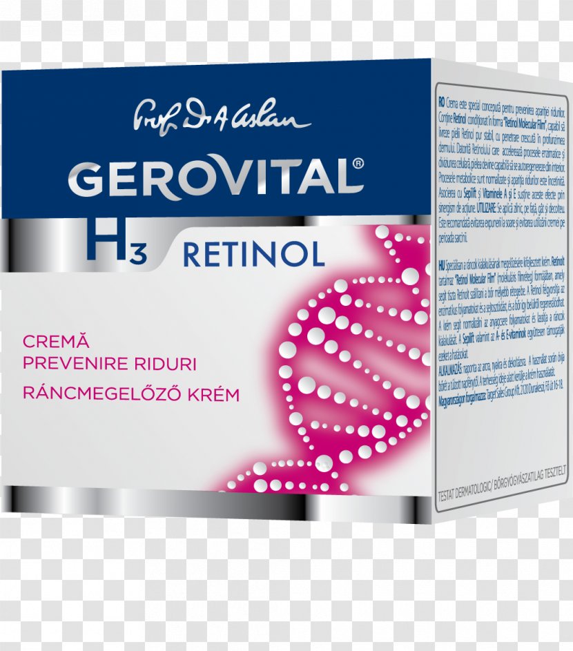Gerovital Anti-aging Cream Life Extension Wrinkle Ageing - Geriatrics Transparent PNG