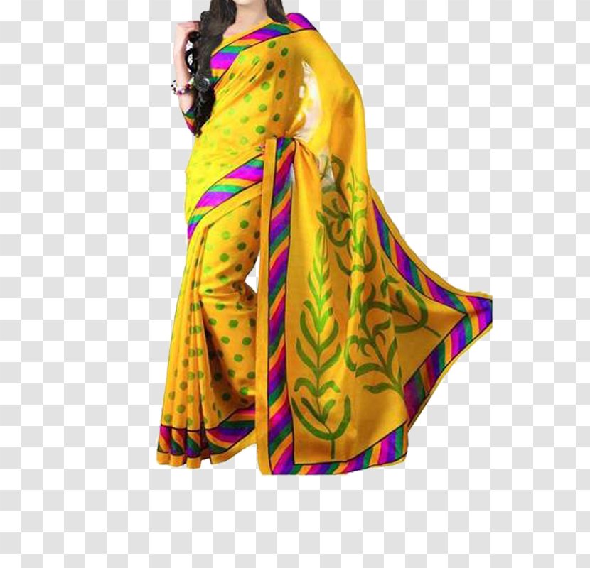 Bhagalpuri Silk Sari Tussar Art Clothing - Georgette Transparent PNG