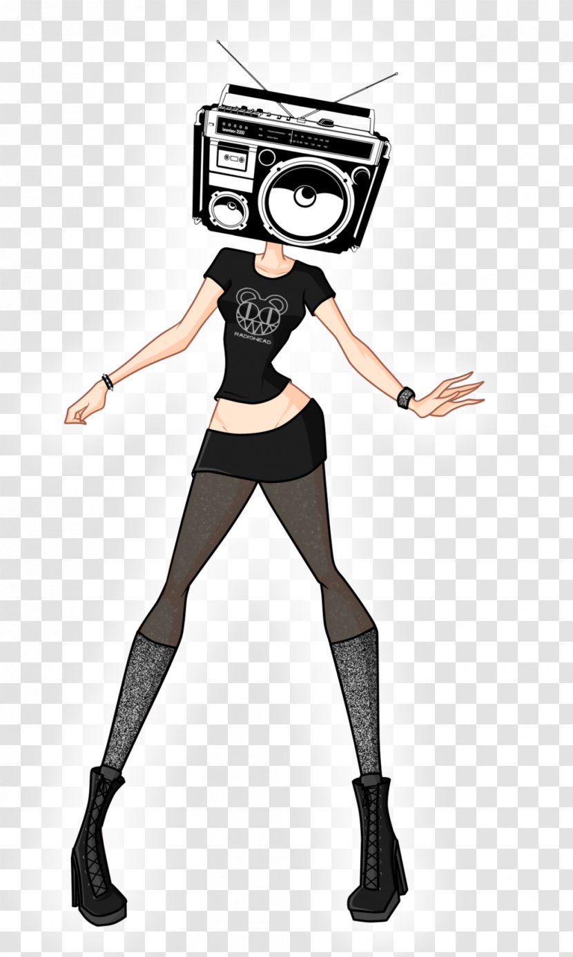 1980s Costume Boombox Cartoon - Joint - Radiohead Transparent PNG