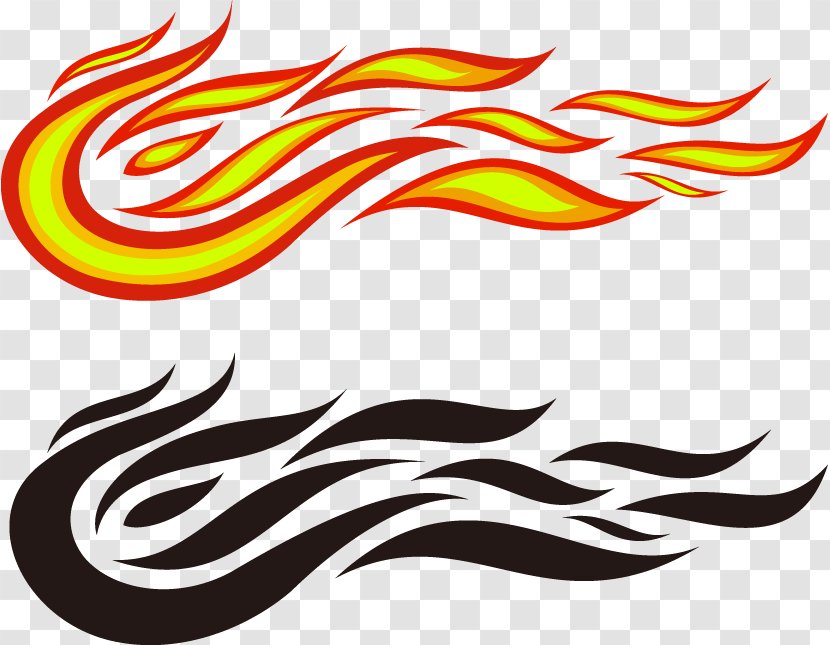 Vehicle Fire Flame Euclidean Vector - Logo - Elemental Transparent PNG