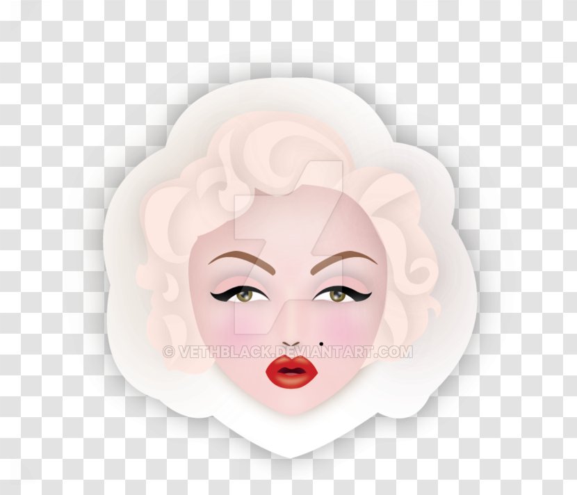 Face Cheek Nose Forehead - Marilyn Monroe Transparent PNG