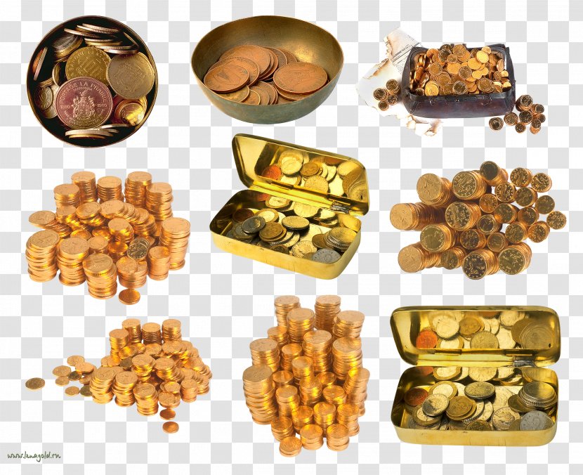 Gold Coin - Food - Coins Transparent PNG